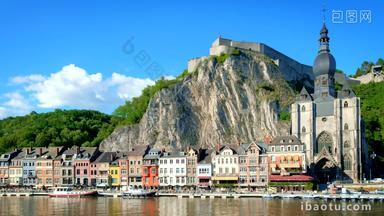 Dinant<strong>城堡</strong>比利时cloudscape